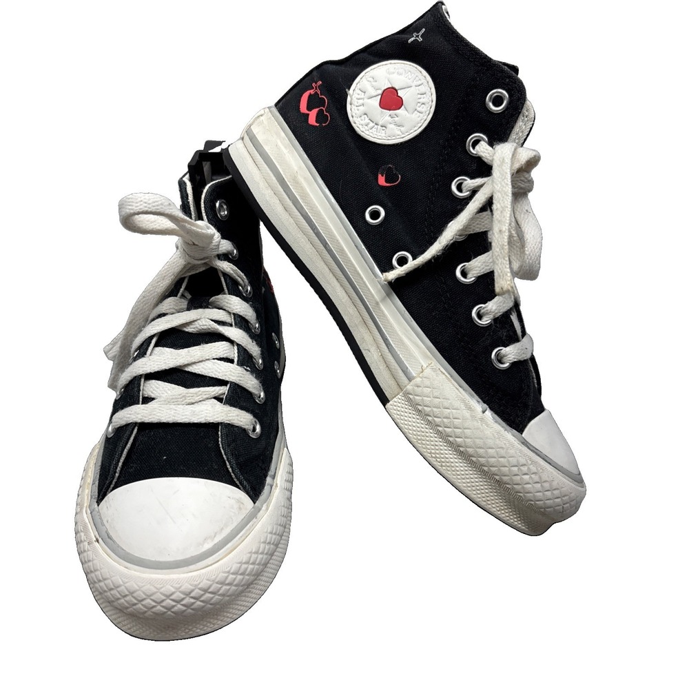 Converse Chuck Taylor All Star EVA Hearts Sneakers Size 2 Youth